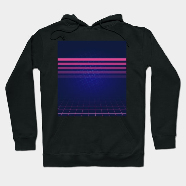 Allure of the Synthwave Lines Hoodie by edmproject